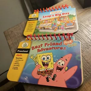 LEAPS BIG DAY & SpongeBob My First LeapPad learning Systems Replacement Book - Picture 1 of 5