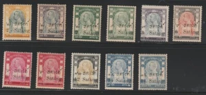 Thailand 1909 Sc # 128-38 Complete Set MNH/VLH OG - Picture 1 of 2