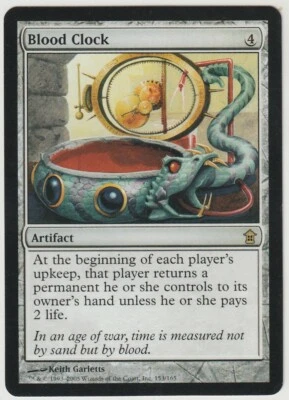 Magic The Gathering 1x BLOOD CLOCK - Saviors Of Kamigawa Artifacts Rare NM - Image 1 of 4