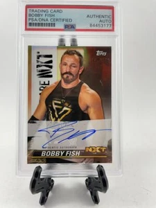 WWE 2021 Topps We Are NXT Bobby Fish Autograph #'d Card Signed PSA DNA - Picture 1 of 2