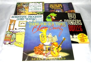 Lot of 5 Soft Cover Comic Books The Far Side Calvin & Hobbes Bloom County - Picture 1 of 14