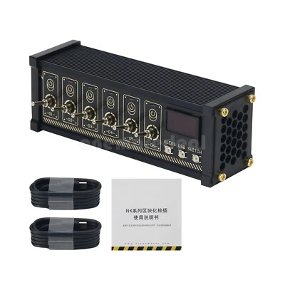 Eleksmaker ELEKS USB Switch Hub 6 Port USB Hub w/ OLED Screen to Display Voltage - Image 1 of 4