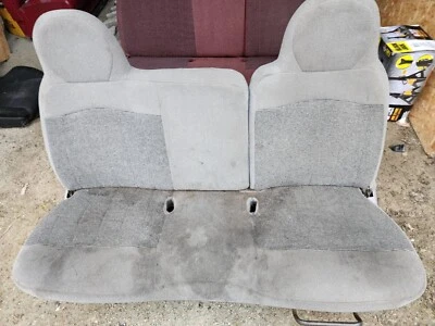 Ford F 150 250 350 1996 camioneta pickup asiento de banco delantero tela gris Foto 1 de 4