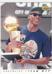 1992-93 Michael Jordan UD Upper Deck TEAM MVP Insert #1 - Chicago Bulls HOF - Picture 1 of 1