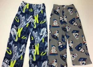 Lot Of 2 Boys Winter Pajamas /lounge Pants.  Size 4, 4/5.  Elastic Waist - Picture 1 of 8