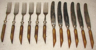 SEHR  SELTENE   MESSER   GABEL   FEINSTAHL  SOLINGEN    SEHR  ALT !!! - Bild 1 von 4