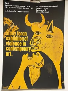 1964 ICA London Studie für eine Ausstellung von Gewalt in zeitgenössischer Kunst Picasso - Bild 1 von 11