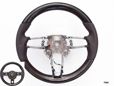 PORSCHE 911 BOXSTER CAYENNE MACAN PANAMERA MADERA/CUERO DE FÁBRICA TÉRMICO SW marrón Foto 1 de 4