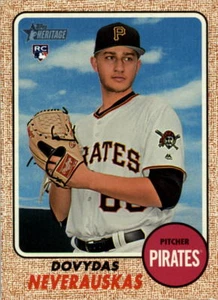 2017 Topps Heritage High Number #603 Dovydas Neverauskas Pittsburgh Pirates RC - Picture 1 of 2
