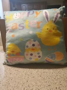 Chick with Bunny Ears 13"×12" Soft Plush Pillow - - Picture 1 of 7