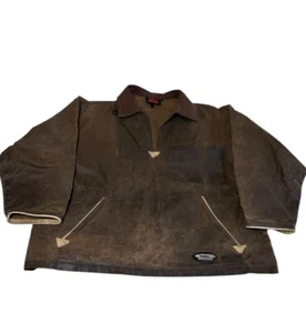 Grundens PT Mackey Herren Arbeitshemd / Jacke gewachste Baumwolle Blech Vintage XL - Bild 1 von 10