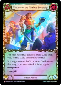 Fab Cold Foil Motiny on the Nimbus Sovereign - Treasure Pack Card # 177 - Imagen 1 de 1