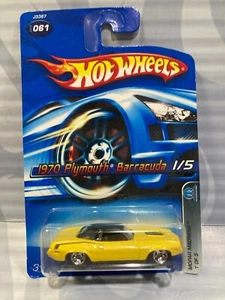 2006 HOT WHEELS  ''MOPAR MADNESS'' #61 = 1970 PLYMOUTH BARRACUDA = YELLOW - Picture 1 of 2