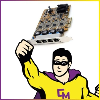 Scheda Rete Startech ST1000SPEX4 PCI-E 4 Porte Ethernet Gigabit 10/100/1000 - Immagine 1 di 4