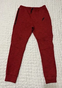 DoYouEven Jogger Pants Mens Size XL Drawstring Zipper Pocket Red - Picture 1 of 9