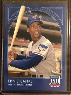 2019 Topps 150 Years of Baseball #37 Ernie Banks Chicago Cubs - Image 1 of 2