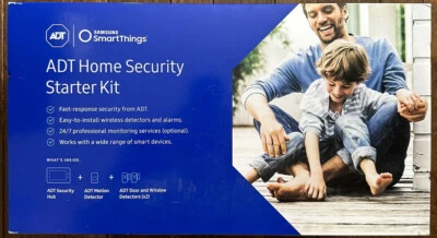 ADT Home Security Starter Kit Samsung SmartThings Motion Alarms F-ADT-STR-KT-1 - Image 1 of 2