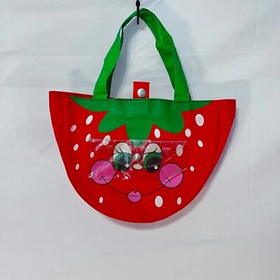 *Rare* Vintage Kids Strawberry Purse  with Sunglasses Pocket 1980s 12x8” - Image 1 of 3