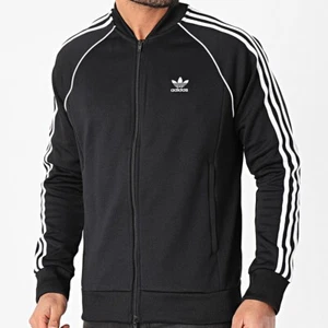 Adidas Superstar Primeblue Men’s Size S Full Zip Track Jacket Black Small #198 - Picture 1 of 6