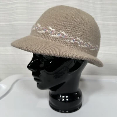 Vintage 90's Light Academia Knit Cloche Bucket Hat - Image 1 of 4