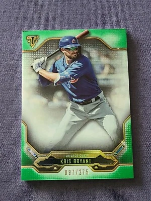 2020 Topps Triple Threads Emerald SP #087/275 Kris Bryant #18 Chicago Cubs  - Image 1 of 2
