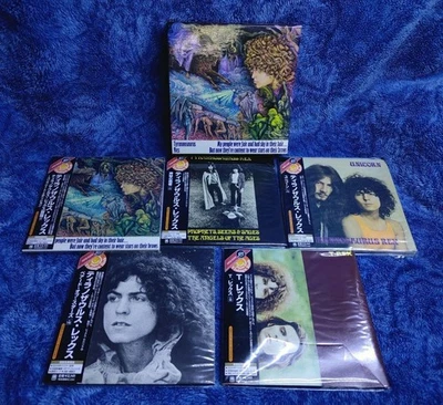 T. Rex CD Mini LP 5-title set Japan Limited Edition Paper sleeve Unused w/box Foto 1 de 4