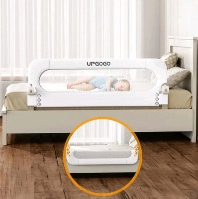 Riel de cama plegable UPGO para niños pequeños protector de riel de cama de bebé con ancho reforzado... Foto 1 de 4