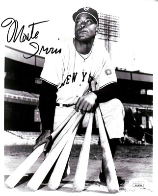 Monte Irvin Signed Autographed 8X10 Photo Giants Vintage Bats Pose JSA AU16794 - Image 1 of 2