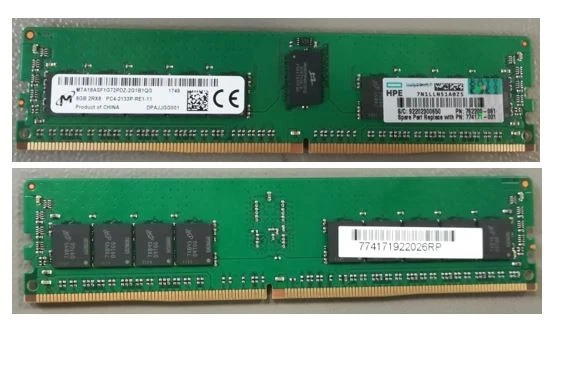 8GB (1x8GB) 2133Mhz PC4-17000 Cal15 Ecc Reg DR DDR4 SDRAM 288-pin Dimm (HP) - Image 1 of 1