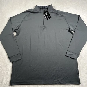 Swannies Performance Dunnaway 1/4 Zip Grigio Leggero Morbido Elasticizzato Uomo Taglia 2XL - Foto 1 di 10