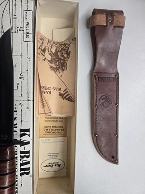 Faca de combate vintage Ka-BAR - Imagem 1 de 4