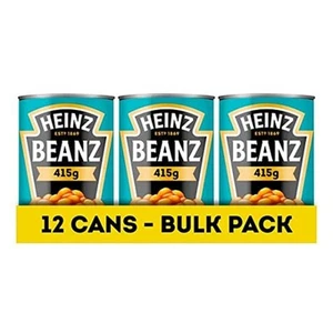 Heinz Beanz, 415 g (Pack of 12) - Vegan Baked Beans in a rich Tomato Sauce - Picture 1 of 4