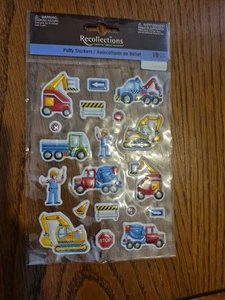 Pegatinas hinchadas recuerdos trabajadores de la construcción y equipos nuevas en paquete - Imagen 1 de 2