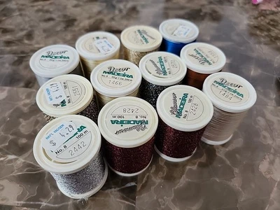 Lot of 12f New Madeira Embroidery Thread Spools, #6-8 & 100-200m , Retail $51 - Image 1 of 4
