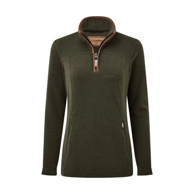 Schoffel Tilton Ladies 1/4 Zip Fleece - Dark Olive - various sizes - Image 1 of 4