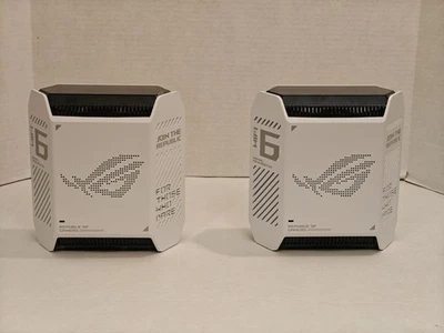 ASUS ROG Rapture GT6 Tri-Band Wi-Fi 6 Gaming Router - White, 2-Pack - Image 1 of 4