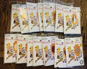 Vintage 1960's LOT 14 Bonnie Doon for Girls/Teens Pantyhose Stockings 8-14 - Picture 1 of 3