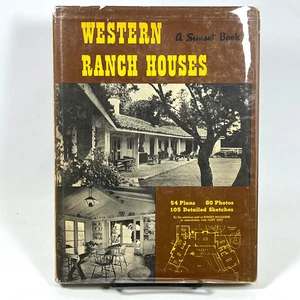 Western Ranch Houses: A Sunset Book, Cliff May, Sunset Magazine, NF HC, VG DJ - Picture 1 of 5