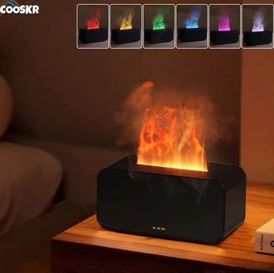 Difusor de aceite esencial humidificador de aroma efecto llama con luz LED 1 pieza - NUEVO Foto 1 de 4