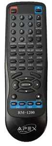 Apex Digital RM-1200 DVD Player Remote AD1200 HDIH120 HDIH1200 AD-1010 AD-1110 - Picture 1 of 3