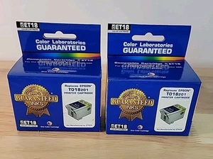 Color Laboratories ET18 Farbpatrone ersetzt Epson T018201 versiegelt Neu aus altem Lagerbestand 2 Stück - Bild 1 von 14