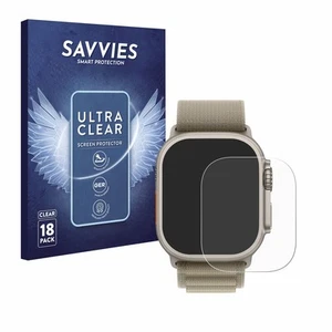 18x Folie für Apple Watch Ultra 2 (49 mm) Schutzfolie Displayschutz Display - Zdjęcie 1 z 11