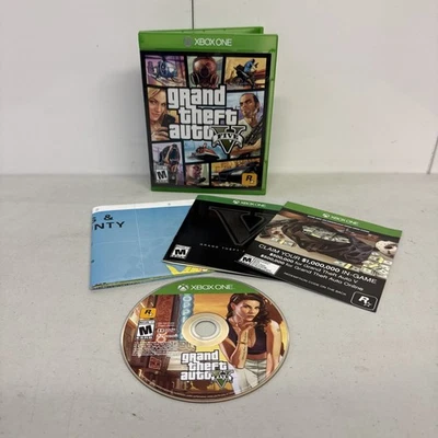 Grand Theft Auto V Xbox One Video Game Complete With Manual and Map No DLC - Image 1 of 4