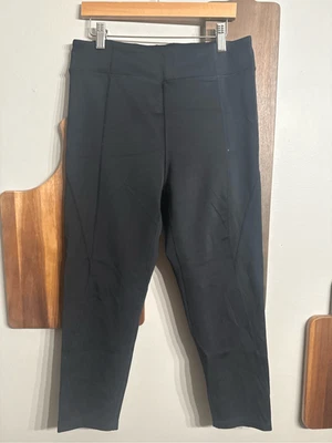 Ivy Park Black Capri Cropped Stretch High Rise Sculptured Leggings Size Large - Image 1 of 4