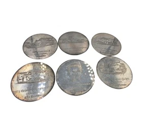 1975 Goodyear Choice of Champions 6 Untersetzer versilbert Formel 1 Sammler - Bild 1 von 4