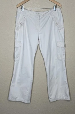 Pantalones capri INC para mujer talla 12 beige pantalones cargo con bolsillos con solapa Foto 1 de 4