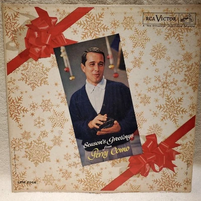 2 Perry Como LP's Christmas Holiday + Season's GreetingsPlayed NO SKIPS - Image 1 of 4