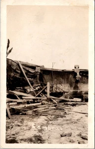 Cambrai RPPC wreck Postcard - Picture 1 of 2