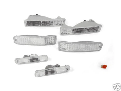 6PCS COMBO Clear Bumper Signal + Rear Side Marker Lights for 92-96 Honda Prelude - Image 1 of 1