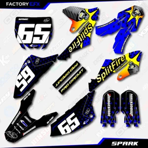 Blue Spark Racing Graphics Kit fits 18-24 Yamaha YZ65 YZ 65 Decals Sticker - Picture 1 of 8